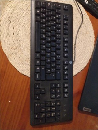 Teclado HP KU-1156 USB QWERTY Negro
