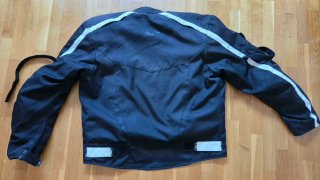 Chaqueta de moto negra talla L