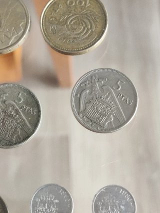 Lote monedas antiguas: perras gordas y pesetas