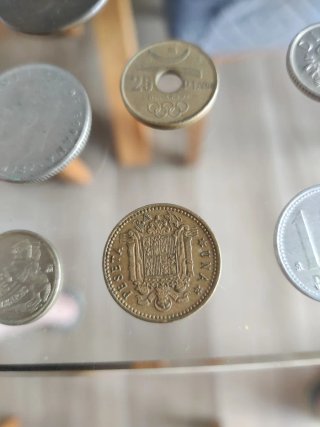 Lote monedas antiguas: perras gordas y pesetas