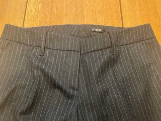 Pantalones Hugo Boss grises de raya diplomática