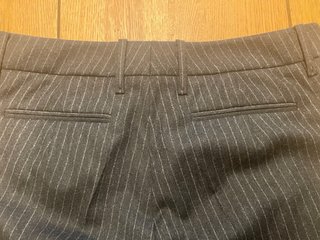 Pantalones Hugo Boss grises de raya diplomática