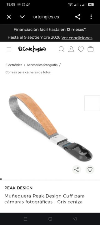 Peak Design Correa de Muñeca