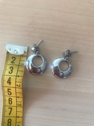 Pendientes Lotus Aro con Circonita Plata