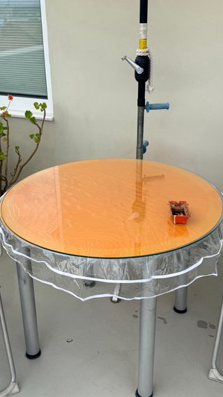 Cristal mesa redondo 80 cm
