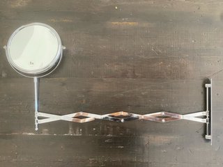 Espejo redondo extensible de pared