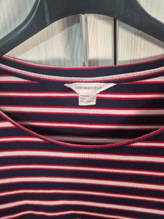 Camiseta Springfield Talla L Rayas