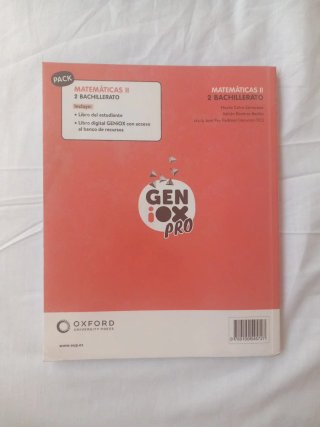 Matemáticas II 2 Bachillerato : Geniox