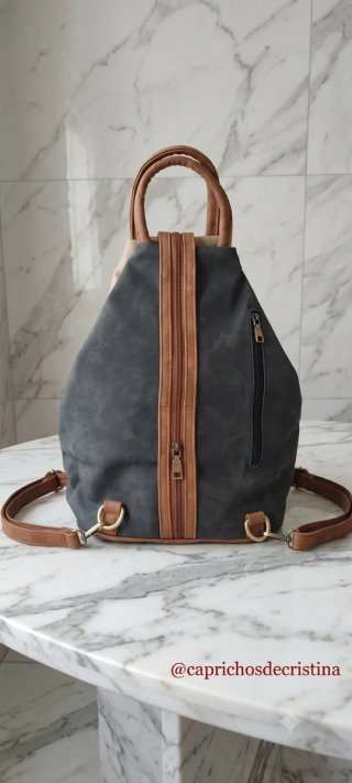 Bolso/Mochila Antirrobo Beige/Marrón.SOLO ENVIO