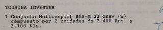 2 Aires Acondicionados Toshiba inverter