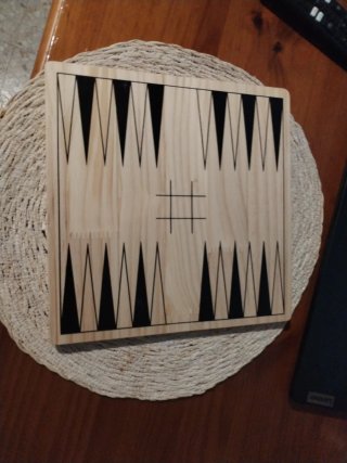 Juego de mesa de madera 4 en 1