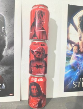 3 Latas Coca-Cola Star Wars Vacías