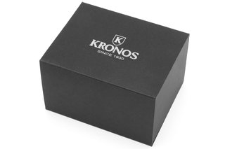 Reloj Kronos Negro y Naranja Cronógrafo