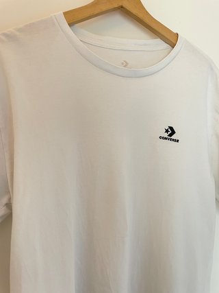 Camiseta Converse Oversize Blanca Básica Talla L