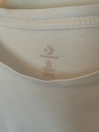 Camiseta Converse Oversize Blanca Básica Talla L