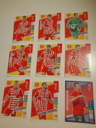 Lote 9 cartas Girona FC Adrenalyn XL 22/23