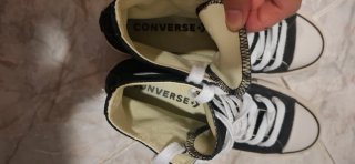 Converse negras talla 36.5