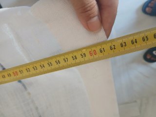 Visillos de lino blancos