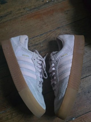 Zapatillas Adidas Samba Beige/Rosa