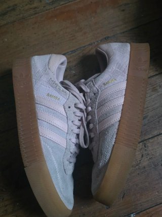 Zapatillas Adidas Samba Beige/Rosa