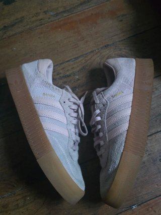 Zapatillas Adidas Samba Beige/Rosa