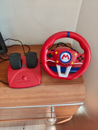 Volante y Pedales Nintendo Switch Mario Kart