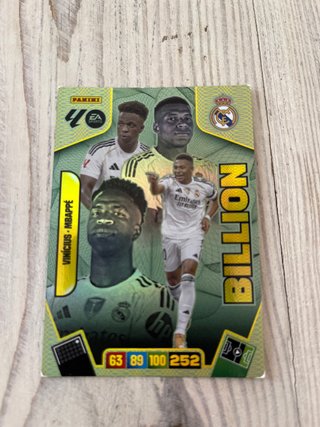 Carta Panini La Liga Billion Vinicius Mbappé