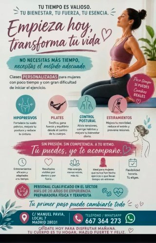 Clases personales de hipopresivos pilates
