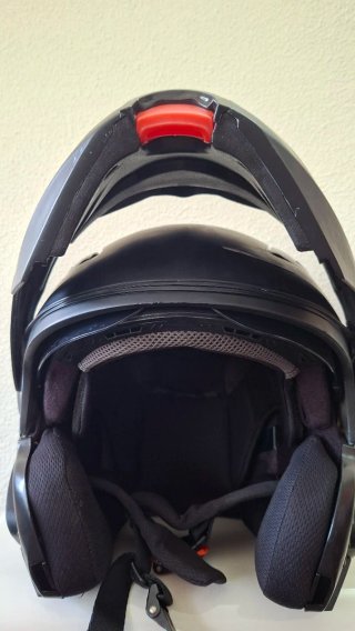 Casco Moto Modulare Nero Opaco Taglia L