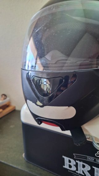 Casco Moto Modulare Nero Opaco Taglia L
