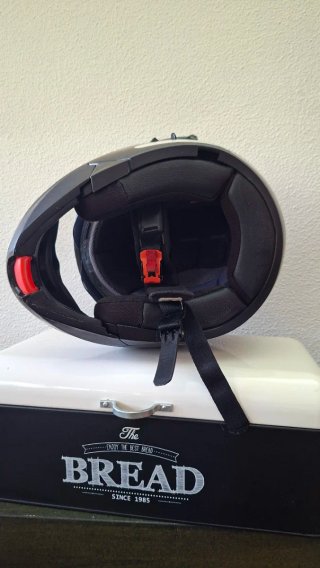 Casco Moto Modulare Nero Opaco Taglia L