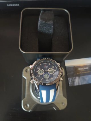 Reloj Frederic Azul y Blanco