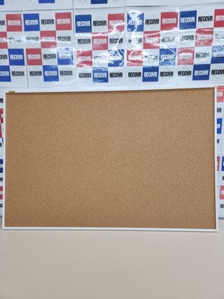 Tablero corcho 885 x 585 mm, color blanco Bi-Office New Basic
