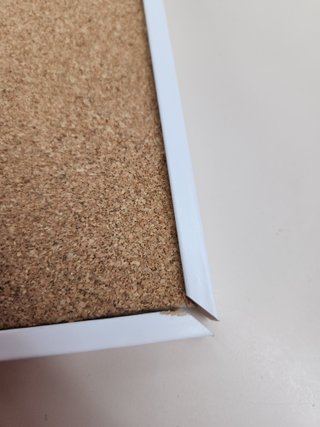 Tablero corcho 885 x 585 mm, color blanco Bi-Office New Basic