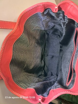 Bolso Piel Naranja Purificación García