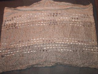 Bufanda Circular/Cuello Beige y Marrón