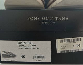 Pons Quintana Sandalias de piel Talla 40