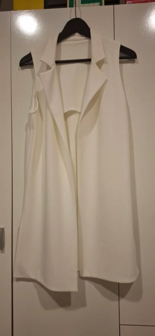 Chaleco americana talla única blanco