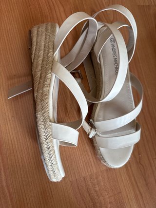Sandalias ANDRES MACHADO blancas talla 43