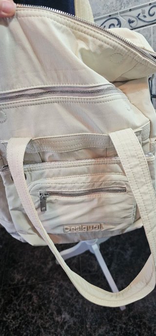 Bolso Mochila Desigual Back Basic Modular Beige