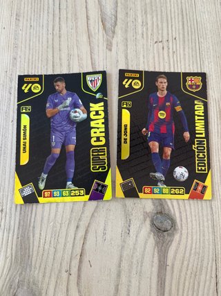 Cartas Panini La Liga Unai Simón y De Jong
