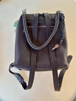 Mochila Desigual Negra Logo 3D