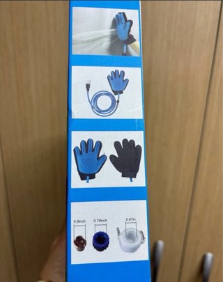 Guante Baño Mascotas con Manguera