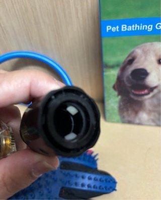 Guante Baño Mascotas con Manguera