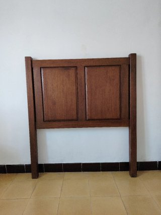 Cabecero de madera cama individual