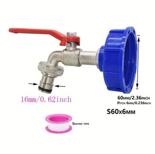 Adaptador Grifo Bidón IBC 1/2 Azul