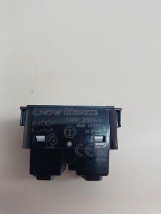BTicino K4001 Vivir Ahora | interruptor 1P 10AX