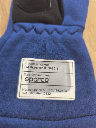 Guantes Sparco Land FIA 8856-2018 Talla 9