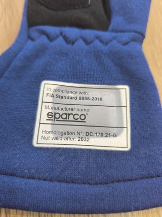 Guantes Sparco Land FIA 8856-2018 Talla 9