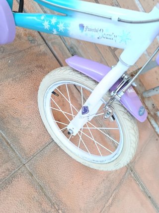 Bicicleta Frozen 16 con asiento infantil